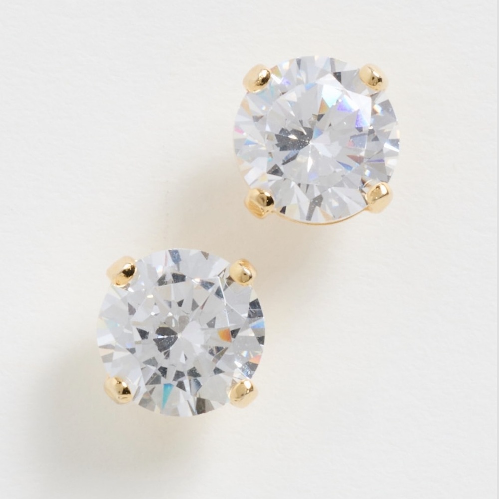 Gold and Silver Stud Earrings